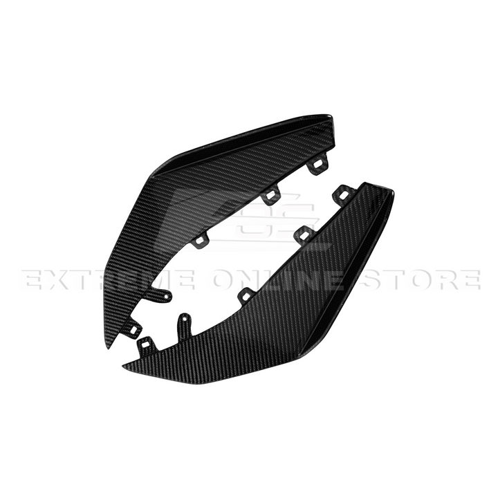 Chevrolet Corvette C8 Z06 / E-Ray DRY CARBON FIBER Front Side Canards