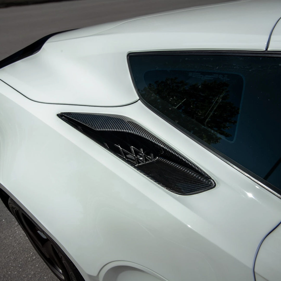 Corvette C7 DRY CARBON FIBER Rear Quarter Intake Vents