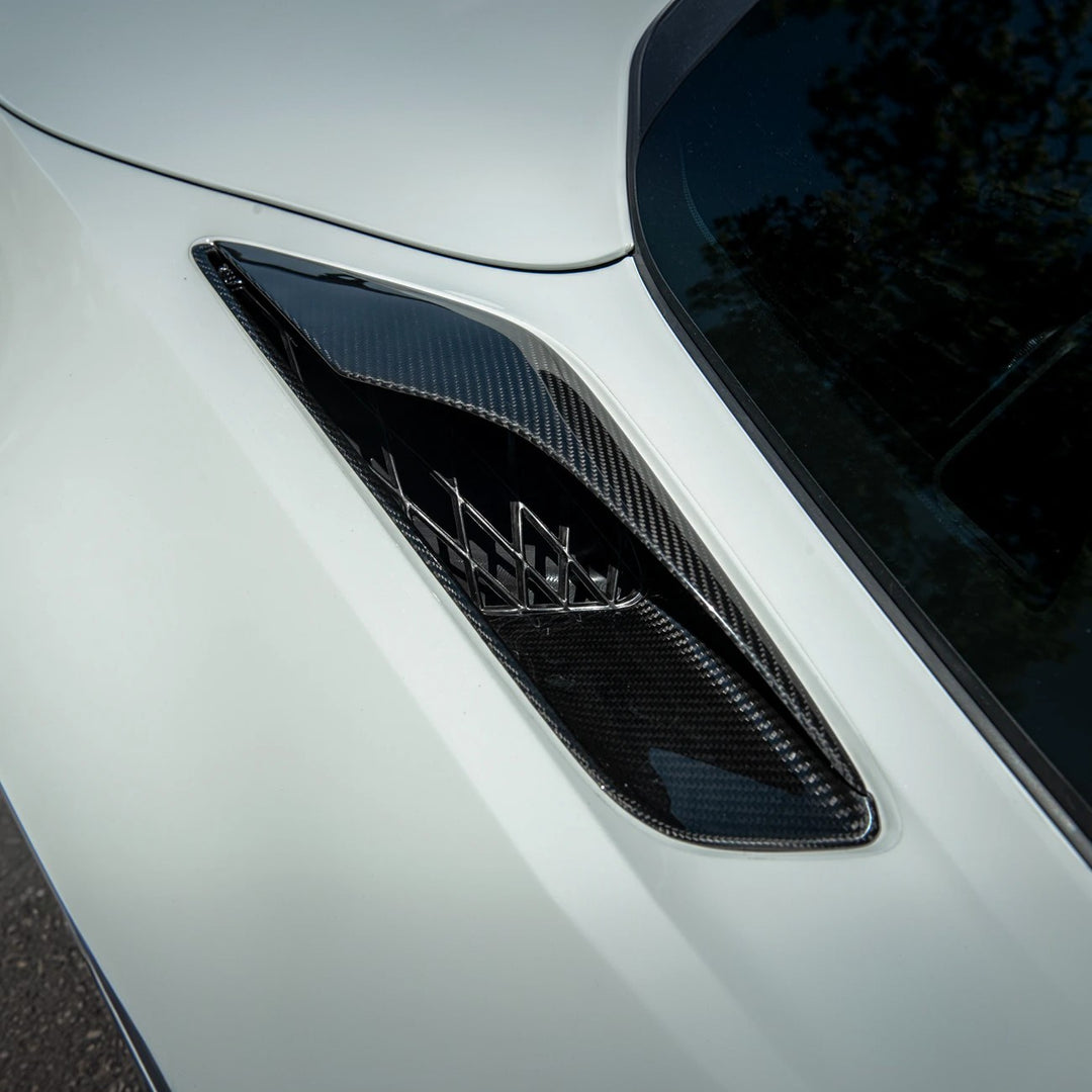 Corvette C7 DRY CARBON FIBER Rear Quarter Intake Vents