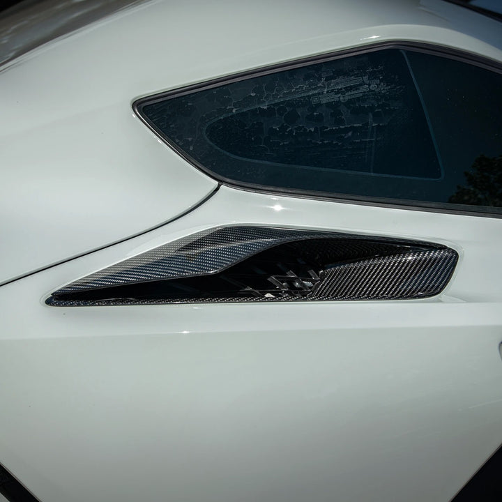 Corvette C7 DRY CARBON FIBER Rear Quarter Intake Vents