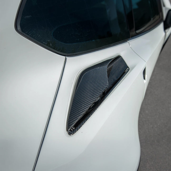 Corvette C7 DRY CARBON FIBER Rear Quarter Intake Vents