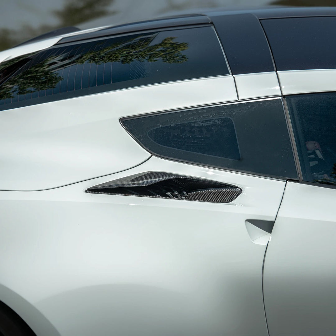 Corvette C7 DRY CARBON FIBER Rear Quarter Intake Vents