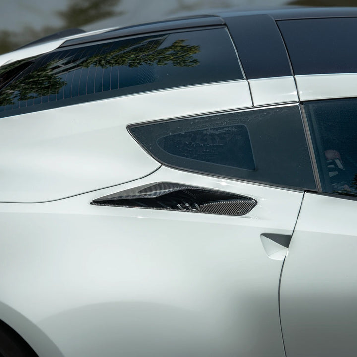 Corvette C7 DRY CARBON FIBER Rear Quarter Intake Vents