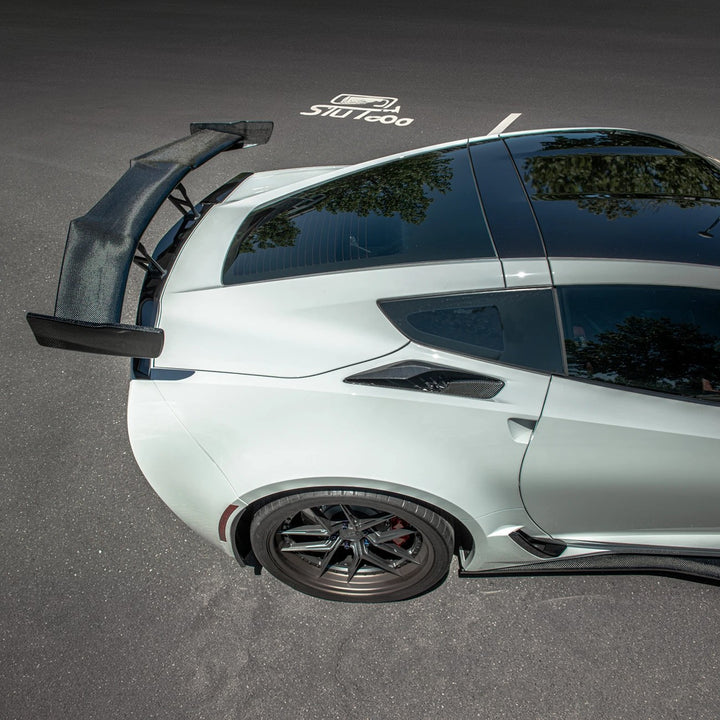 Corvette C7 DRY CARBON FIBER Rear Quarter Intake Vents