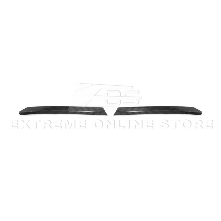 Corvette C8 Z51 DRY CARBON FIBER Rear Spoiler Add-On Wickers Extension