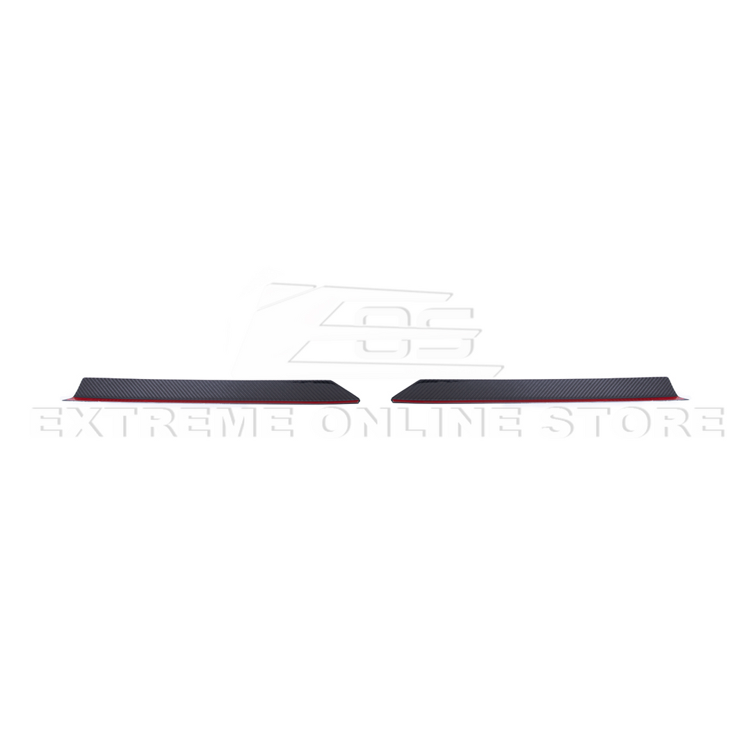 Corvette C8 Z51 DRY CARBON FIBER Rear Spoiler Add-On Wickers Extension