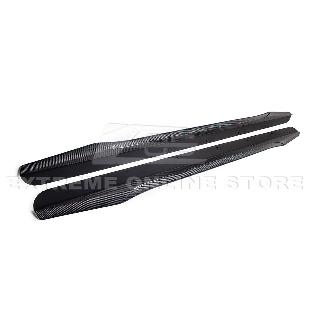 2003-08 Cadillac CTS-V | CARBON FIBER Package Front Lip Splitter &amp; Side Skirts