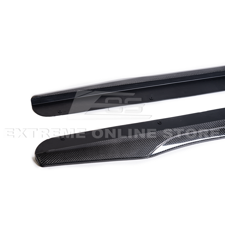 2003-08 Cadillac CTS-V | CARBON FIBER Package Front Lip Splitter &amp; Side Skirts