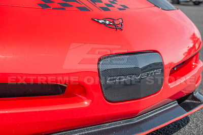 Chevrolet Corvette C5 Carbon Fiber Front License Plate Trim Cover