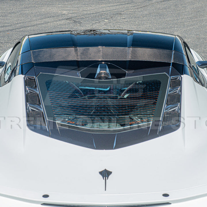 Chevrolet Corvette C8 DRY CARBON FIBER Top Roof Pillar Bow