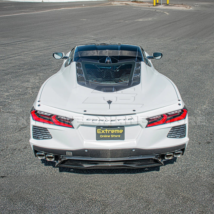 Chevrolet Corvette C8 DRY CARBON FIBER Top Roof Pillar Bow