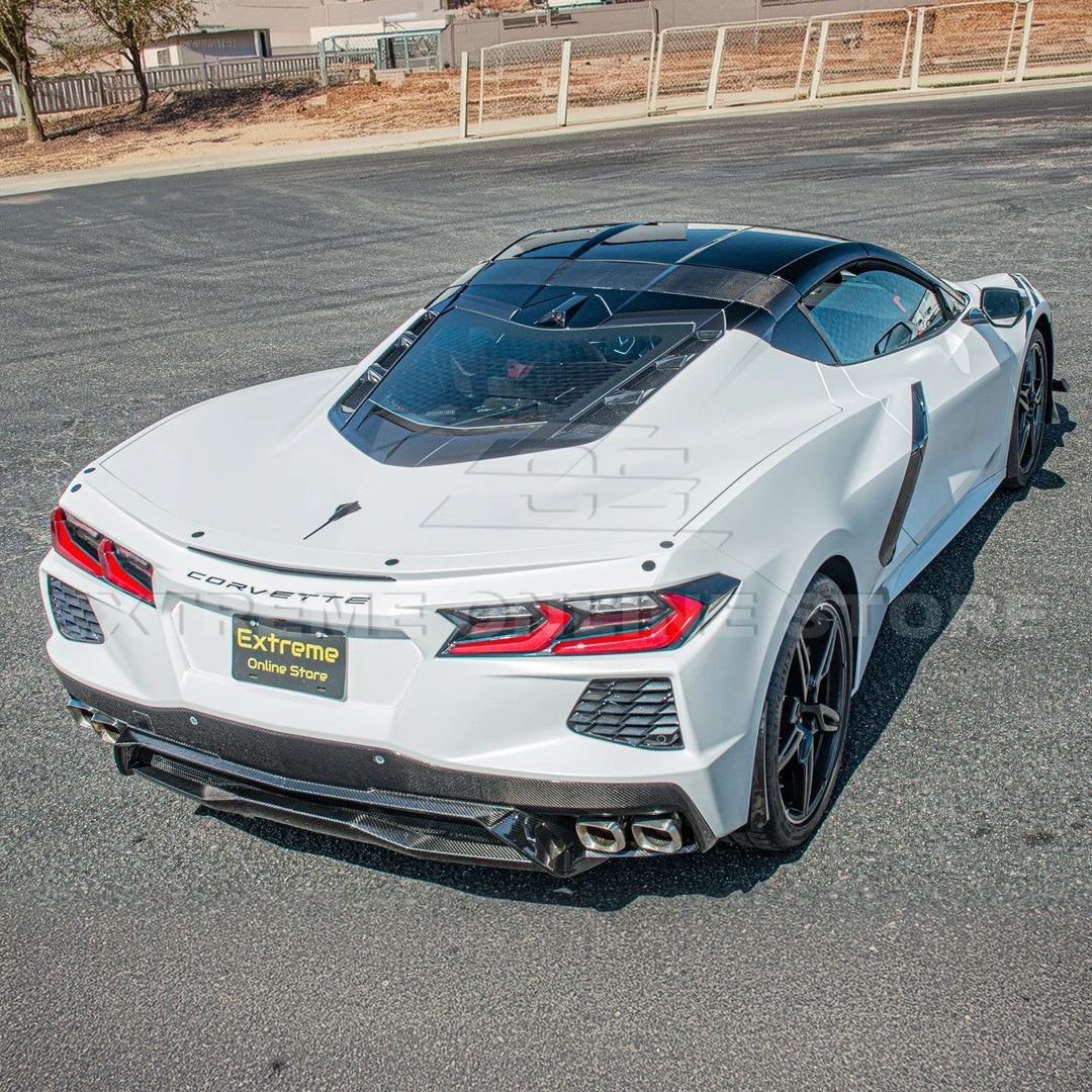 Chevrolet Corvette C8 DRY CARBON FIBER Top Roof Pillar Bow