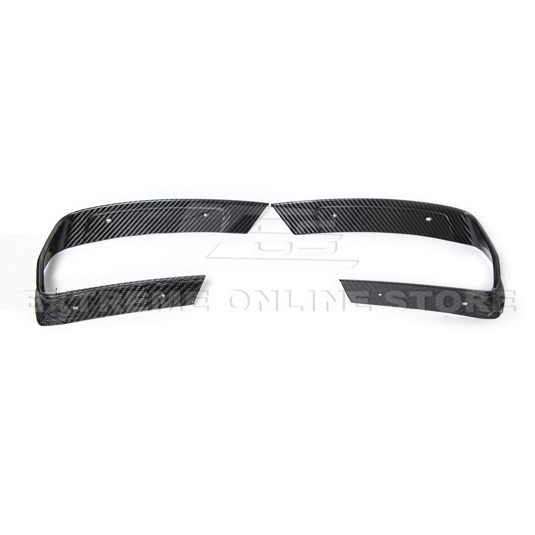 Corvette C8 DRY CARBON FIBER Rear Diffuser Exhaust Bezel