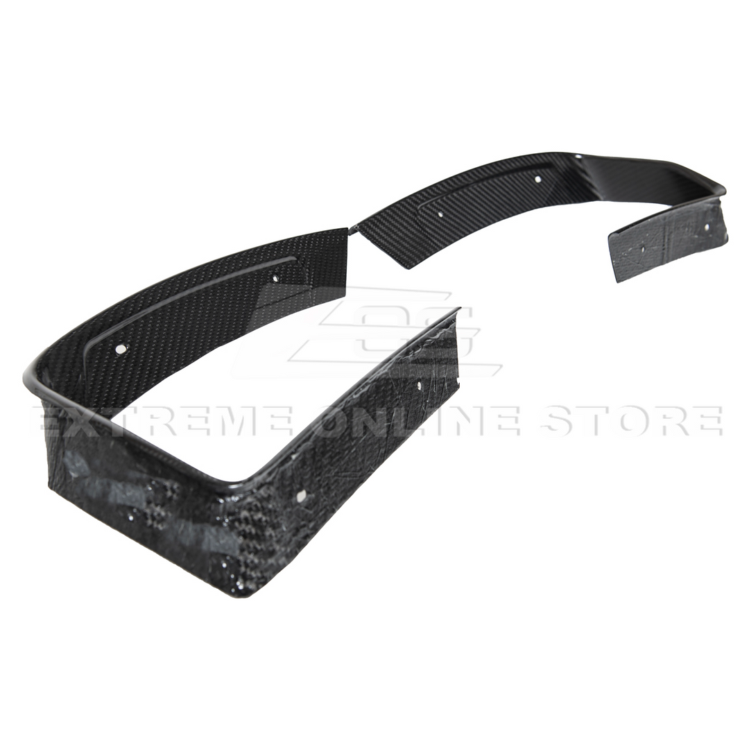 Corvette C8 DRY CARBON FIBER Rear Diffuser Exhaust Bezel