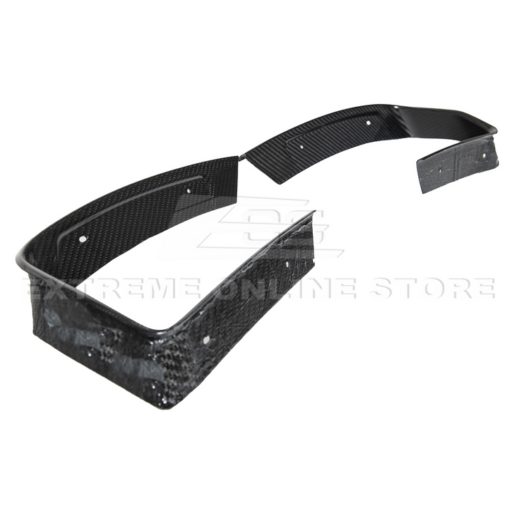 Corvette C8 DRY CARBON FIBER Rear Diffuser Exhaust Bezel