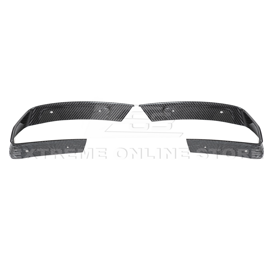 Corvette C8 DRY CARBON FIBER Rear Diffuser Exhaust Bezel