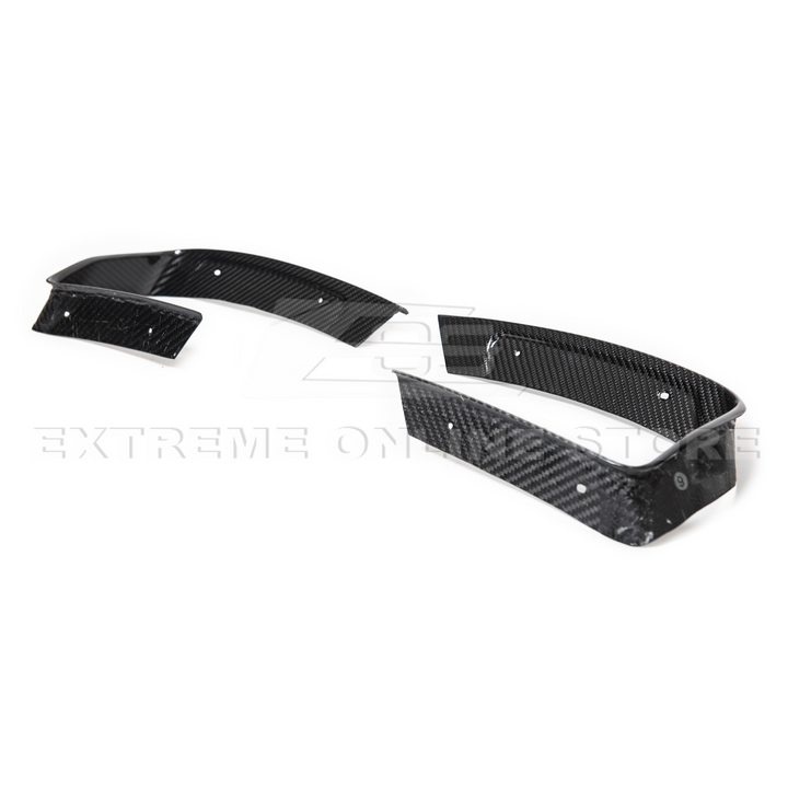 Corvette C8 DRY CARBON FIBER Rear Diffuser Exhaust Bezel