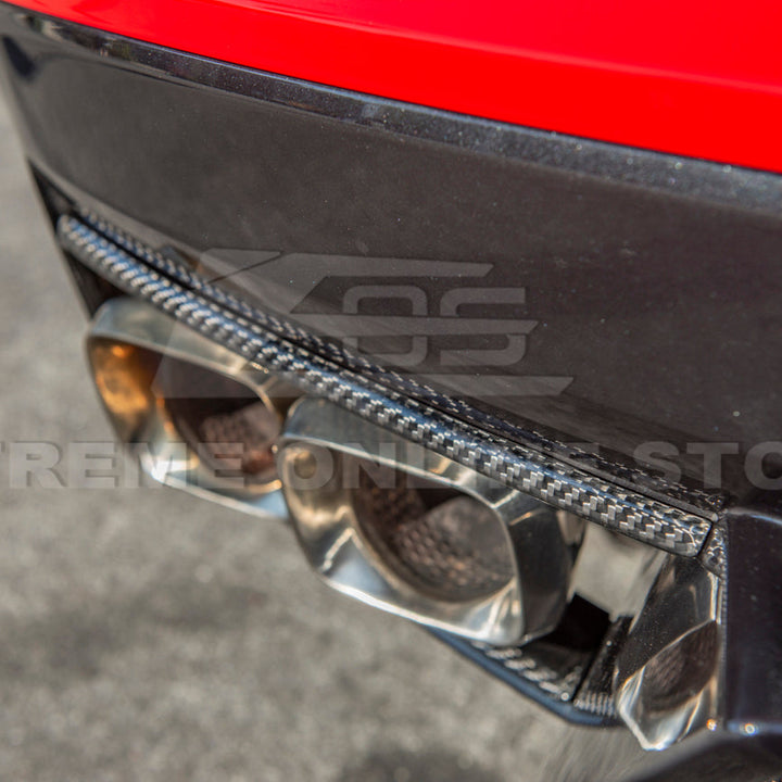 Corvette C8 DRY CARBON FIBER Rear Diffuser Exhaust Bezel
