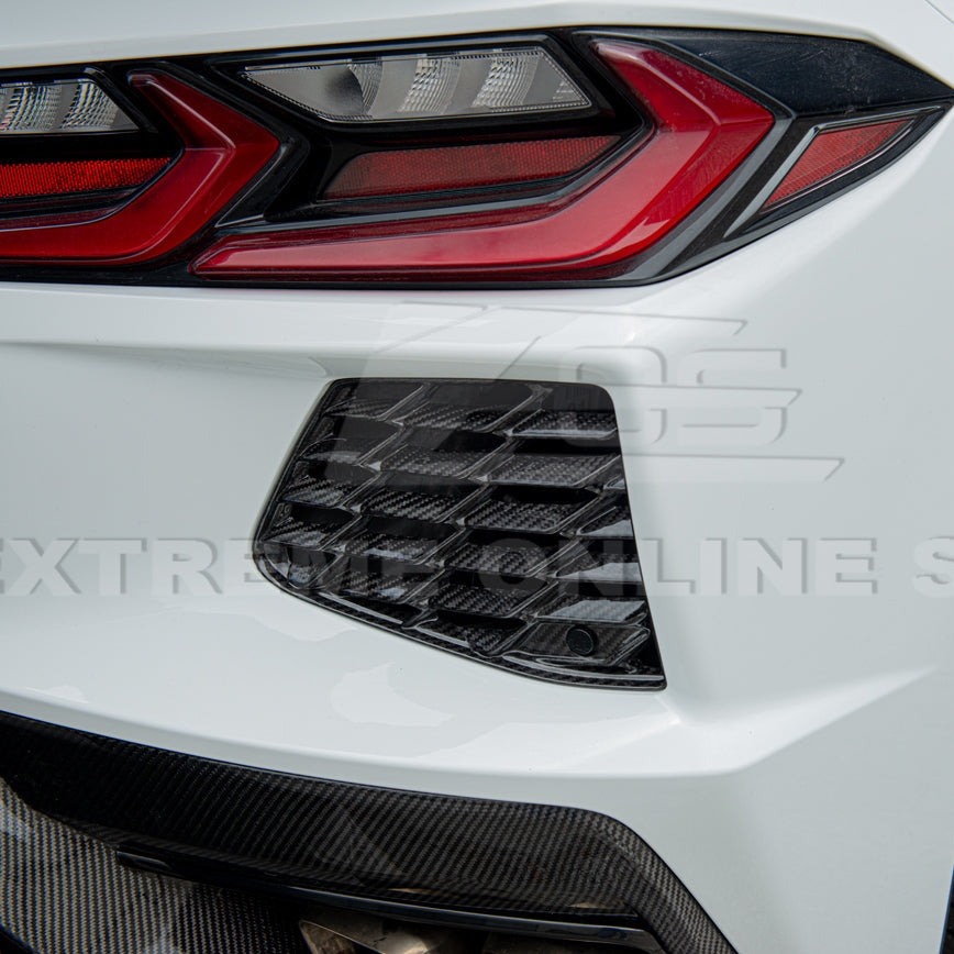 Chevrolet Corvette C8 DRY CARBON FIBER Rear Grill Cover