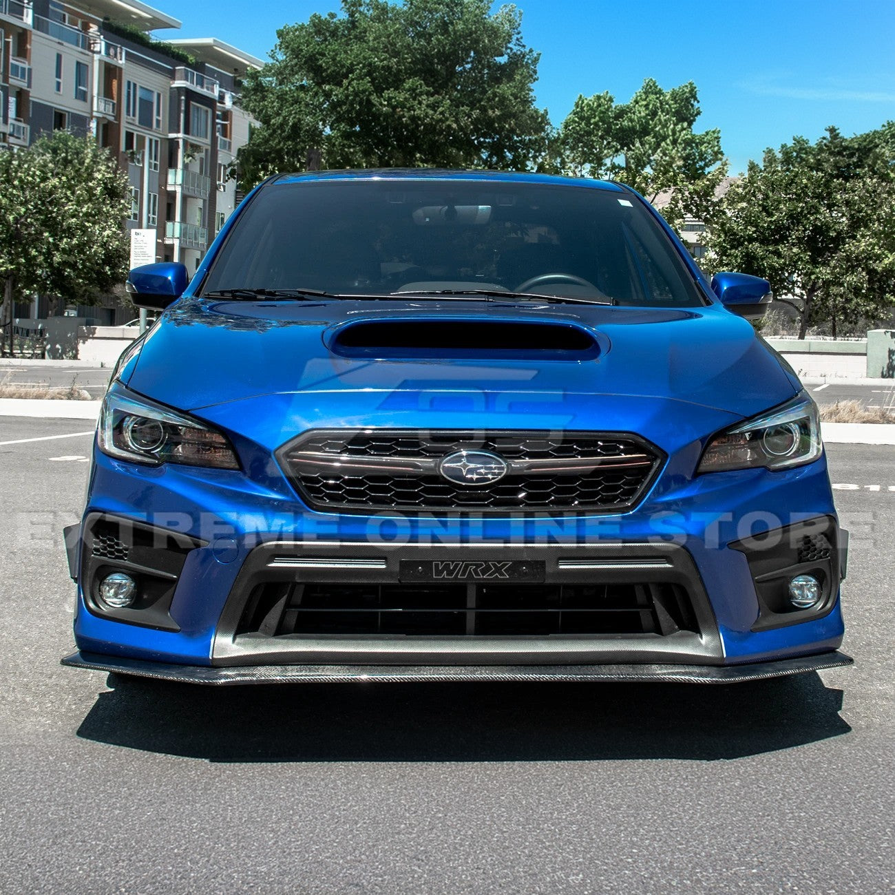パーツ SUBARU WRX STI Front splitter lip ground effect with HT style for 2018-21 Subaru