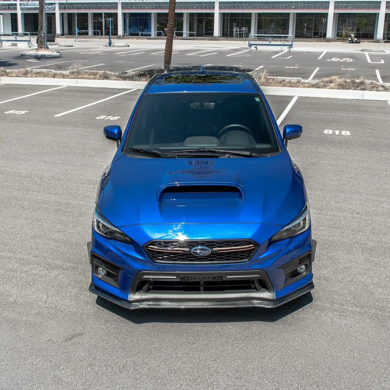 Front splitter lip ground effect with HT style for 2018-21 Subaru