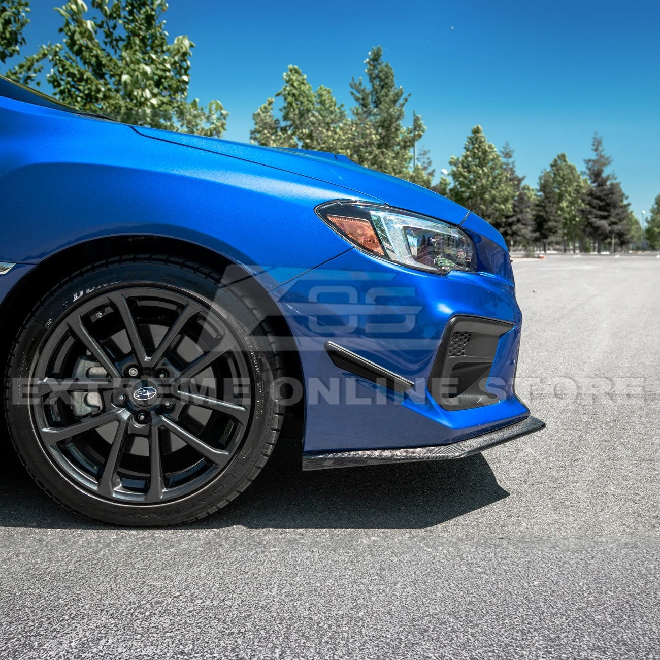 Front splitter lip ground effect with HT style for 2018-21 Subaru