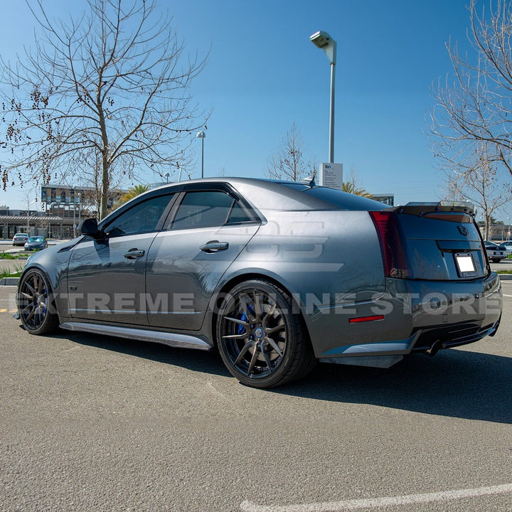 2003-08 Cadillac CTS-V | CARBON FIBER Package Front Lip Splitter &amp; Side Skirts