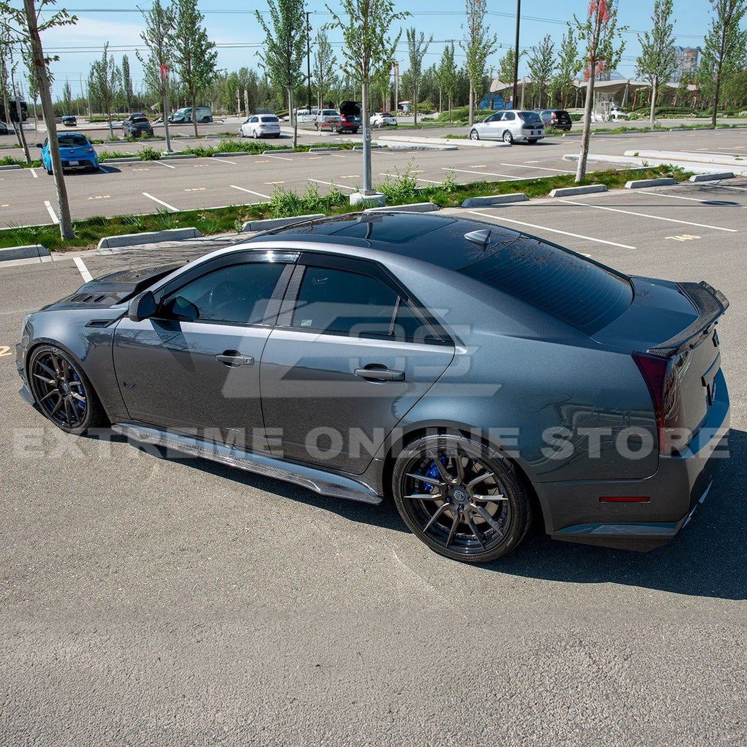 2003-08 Cadillac CTS-V | CARBON FIBER Package Front Lip Splitter &amp; Side Skirts