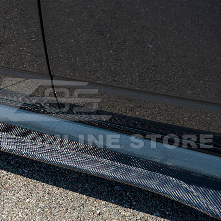 2003-08 Cadillac CTS-V | CARBON FIBER Package Front Lip Splitter &amp; Side Skirts