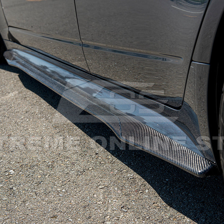 2003-08 Cadillac CTS-V | CARBON FIBER Package Front Lip Splitter &amp; Side Skirts