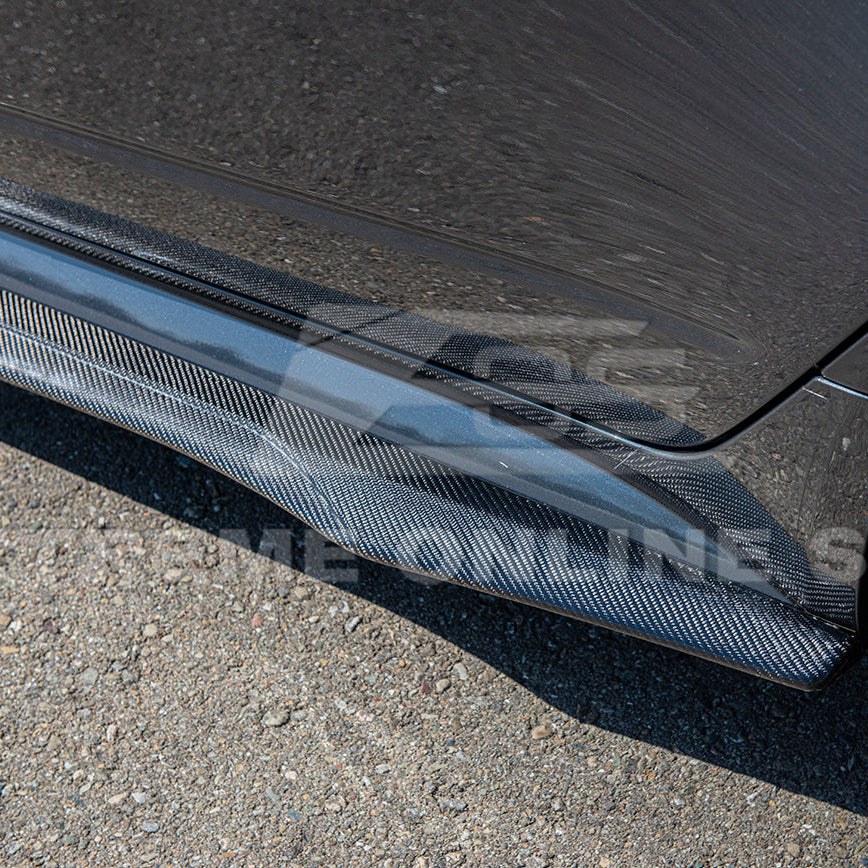 2003-08 Cadillac CTS-V | CARBON FIBER Package Front Lip Splitter &amp; Side Skirts