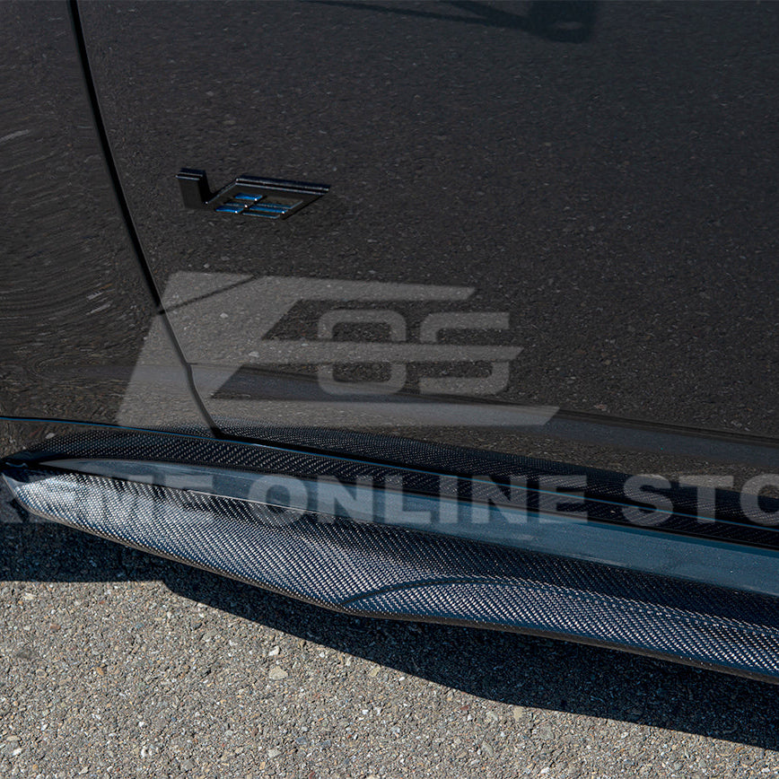 2003-08 Cadillac CTS-V | CARBON FIBER Package Front Lip Splitter &amp; Side Skirts