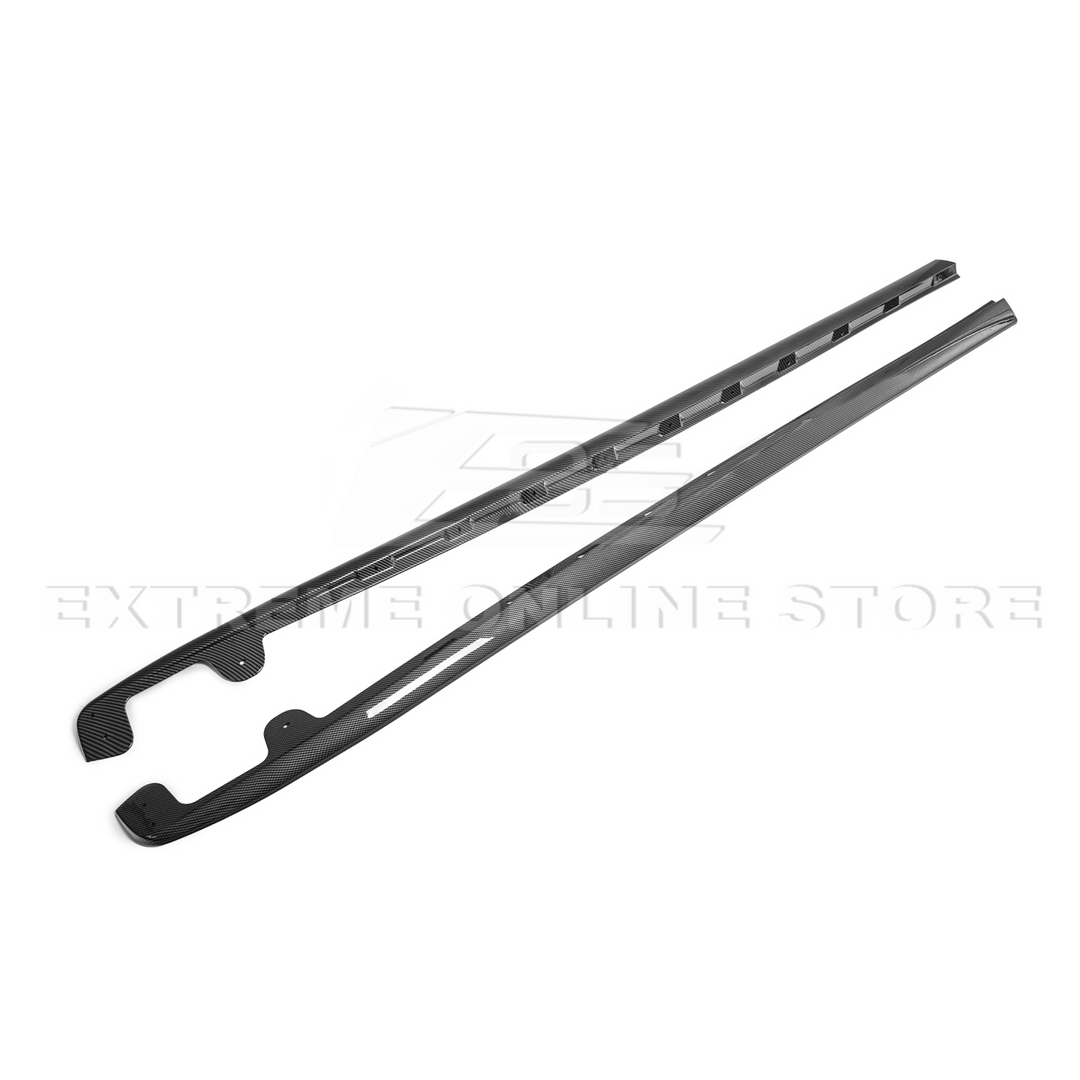 Corvette C6 Base Model Extended Front Splitter Lip &amp; Side Skirts Rocker Panels