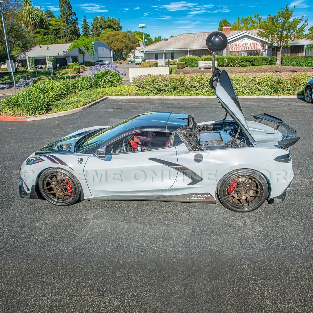 Corvette C8 HTC DRY Carbon Fiber Engine Bay Panel Cover
