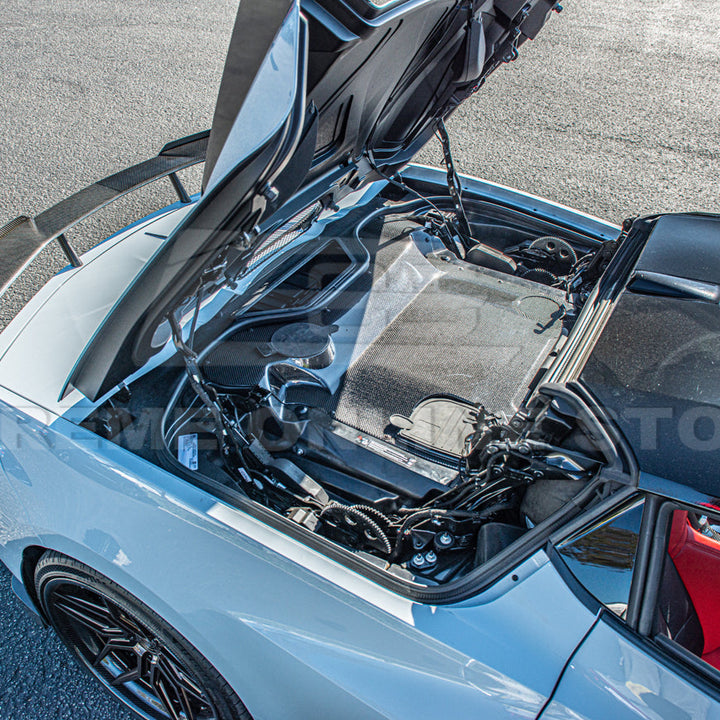 Corvette C8 HTC DRY Carbon Fiber Engine Bay Panel Cover