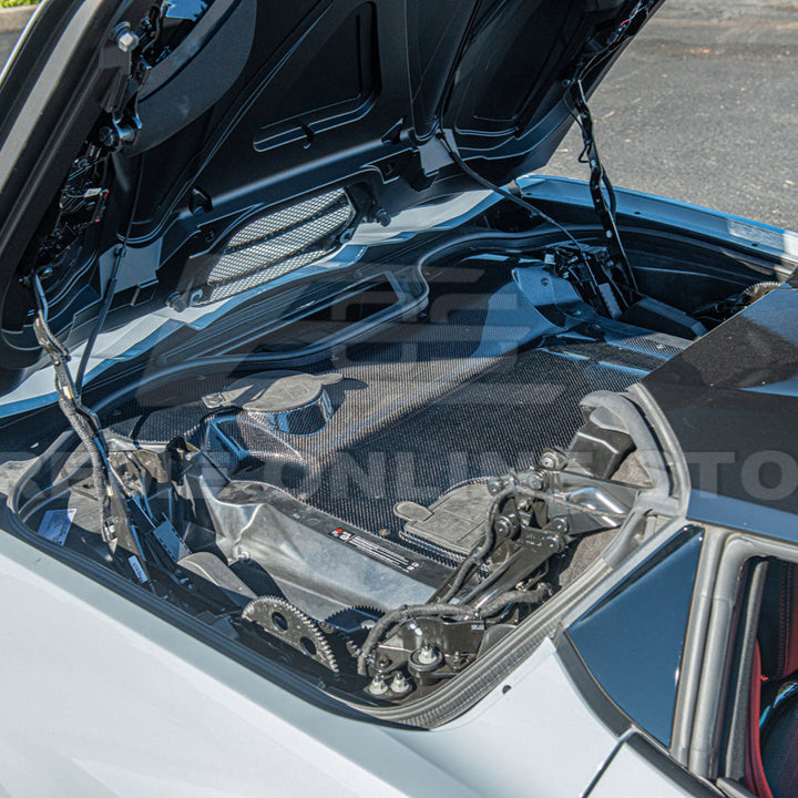 Corvette C8 HTC DRY Carbon Fiber Engine Bay Panel Cover