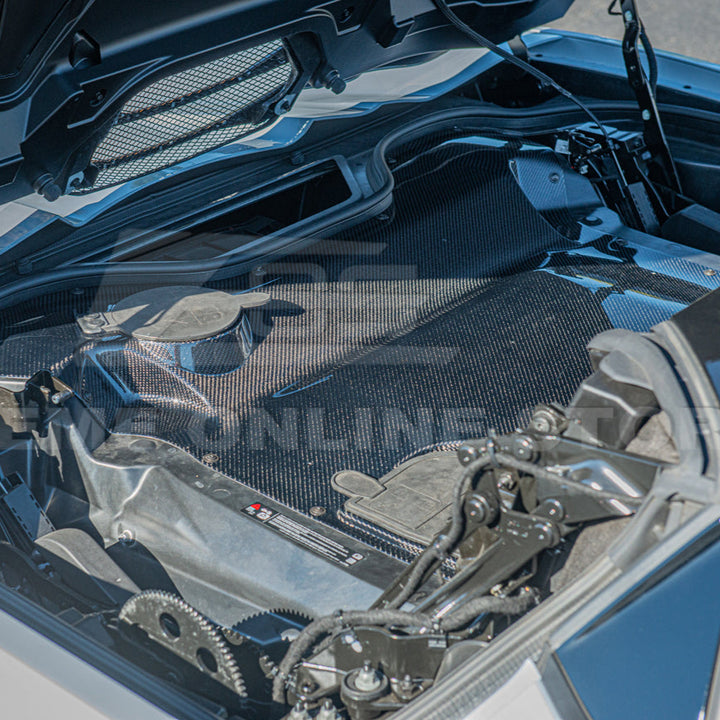 Corvette C8 HTC DRY Carbon Fiber Engine Bay Panel Cover