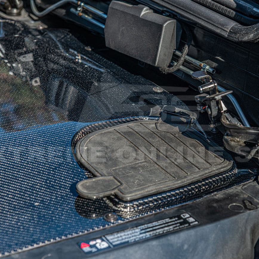 Corvette C8 HTC DRY Carbon Fiber Engine Bay Panel Cover