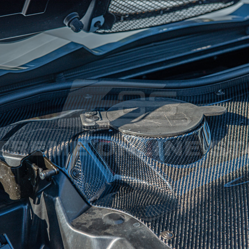 Corvette C8 HTC DRY Carbon Fiber Engine Bay Panel Cover