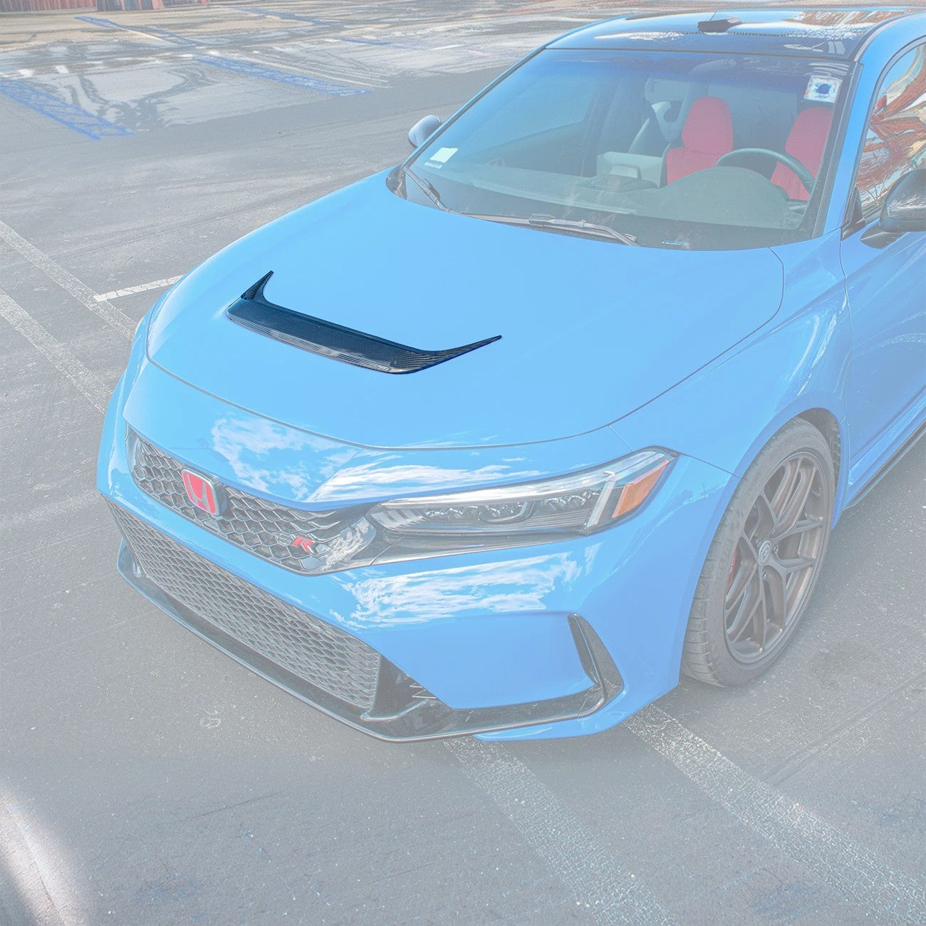2023-Up Honda Civic Type-R Carbon Fiber Front Hood Vent Cover