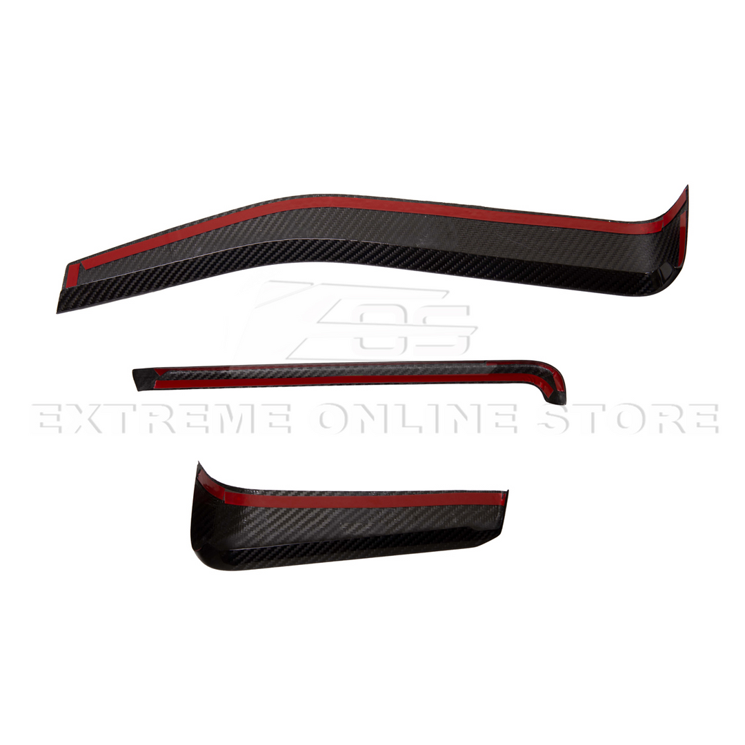 Corvette C8 DRY CARBON FIBER Dash Trim