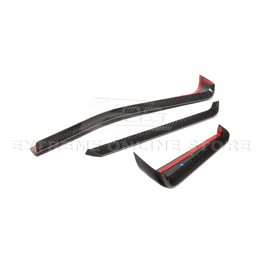 Corvette C8 DRY CARBON FIBER Dash Trim