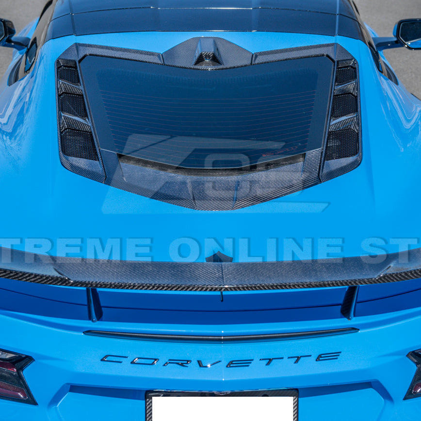 Chevrolet Corvette C8 Coupe DRY CARBON FIBER Rear Window Trim