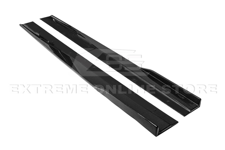 2013-15 Chevrolet SS Carbon Fiber Front Bumper Lip Splitter &amp; Side Skirts