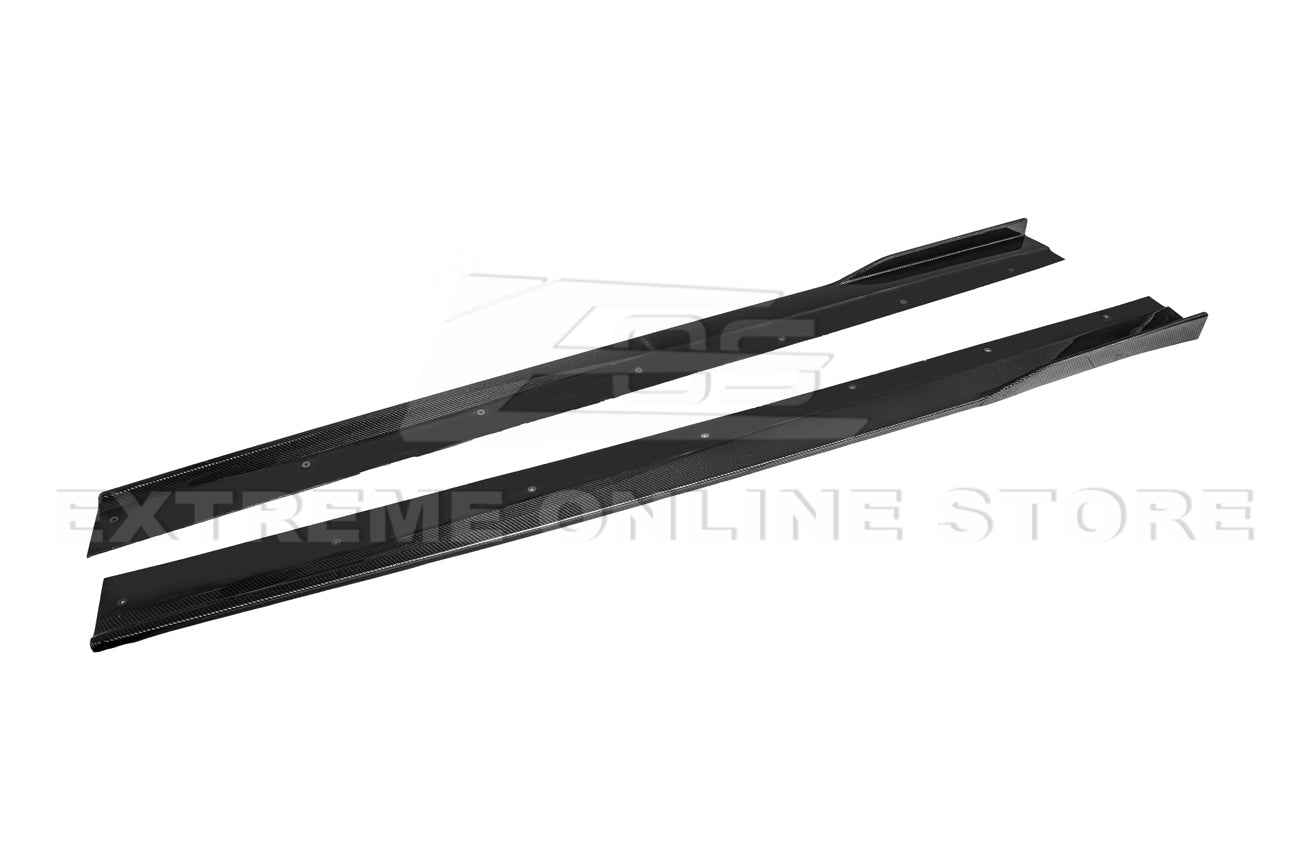 2013-15 Chevrolet SS Carbon Fiber Front Bumper Lip Splitter & Side Skirts