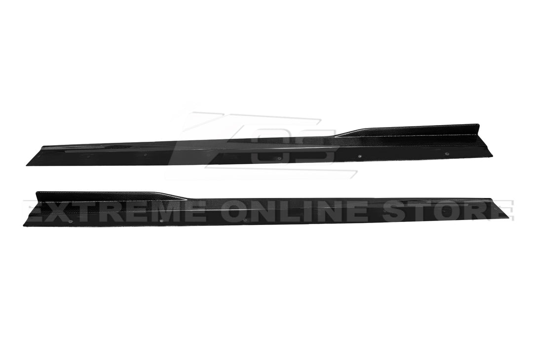 2013-15 Chevrolet SS Carbon Fiber Front Bumper Lip Splitter &amp; Side Skirts