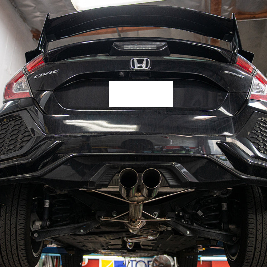 2017-21 Honda Civic Hatchback Sport FK7 3" NO MUFFLER Cat-Back Exhaust