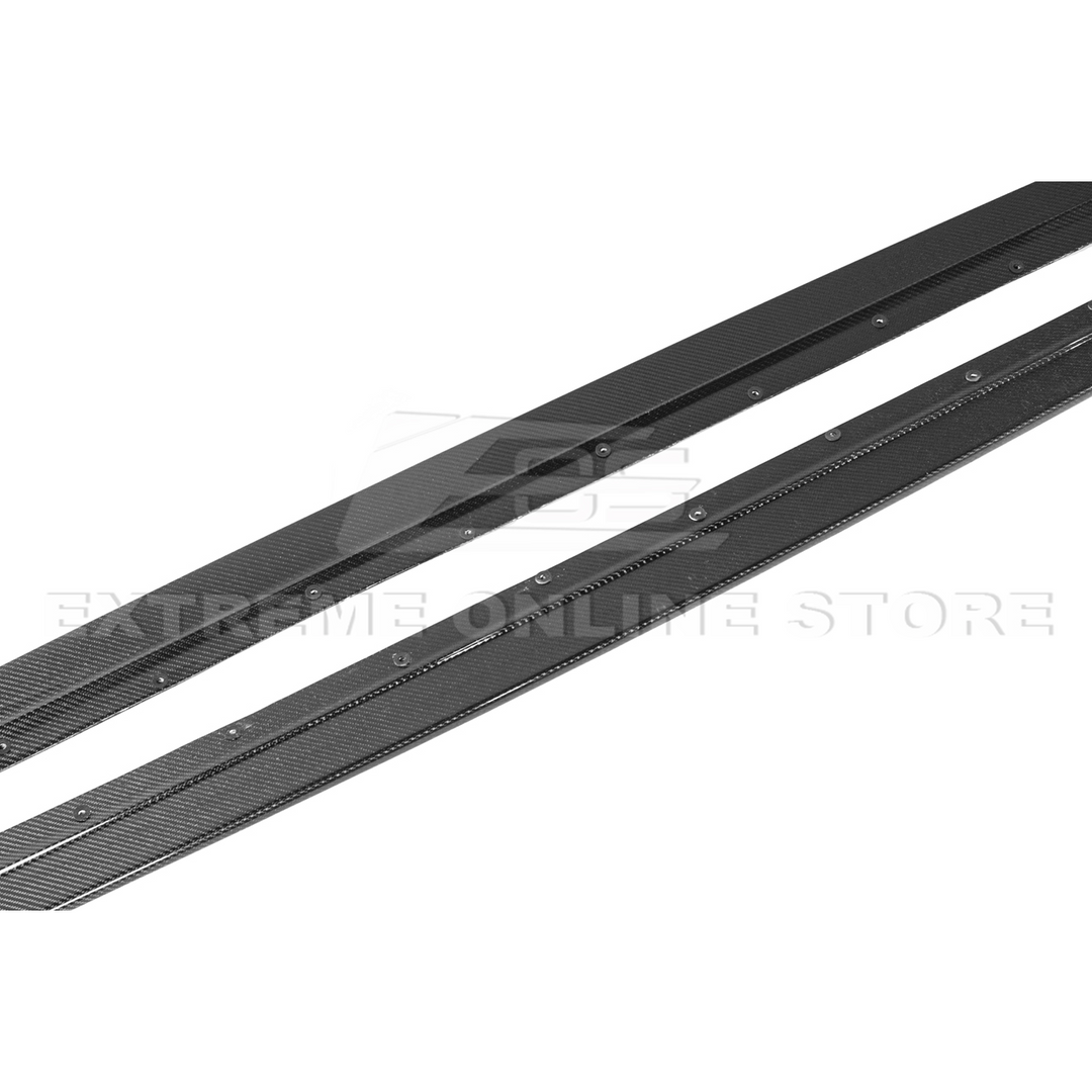 2021-Up BMW G82 G83 M4 VRS Carbon Fiber Front Splitter Lip &amp; Side Skirts