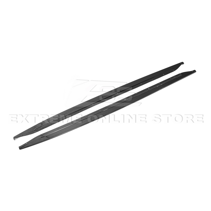 2021-Up BMW G82 G83 M4 VRS Carbon Fiber Front Splitter Lip &amp; Side Skirts