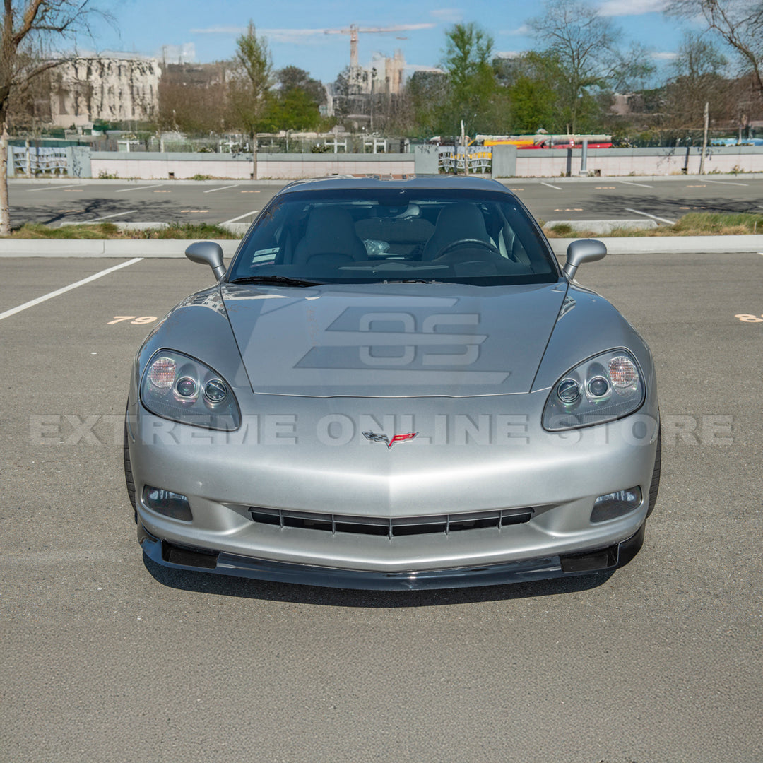 Corvette C6 Base | ZR1 Conversion Front Splitter Lip &amp; Side Skirts Rocker Panels